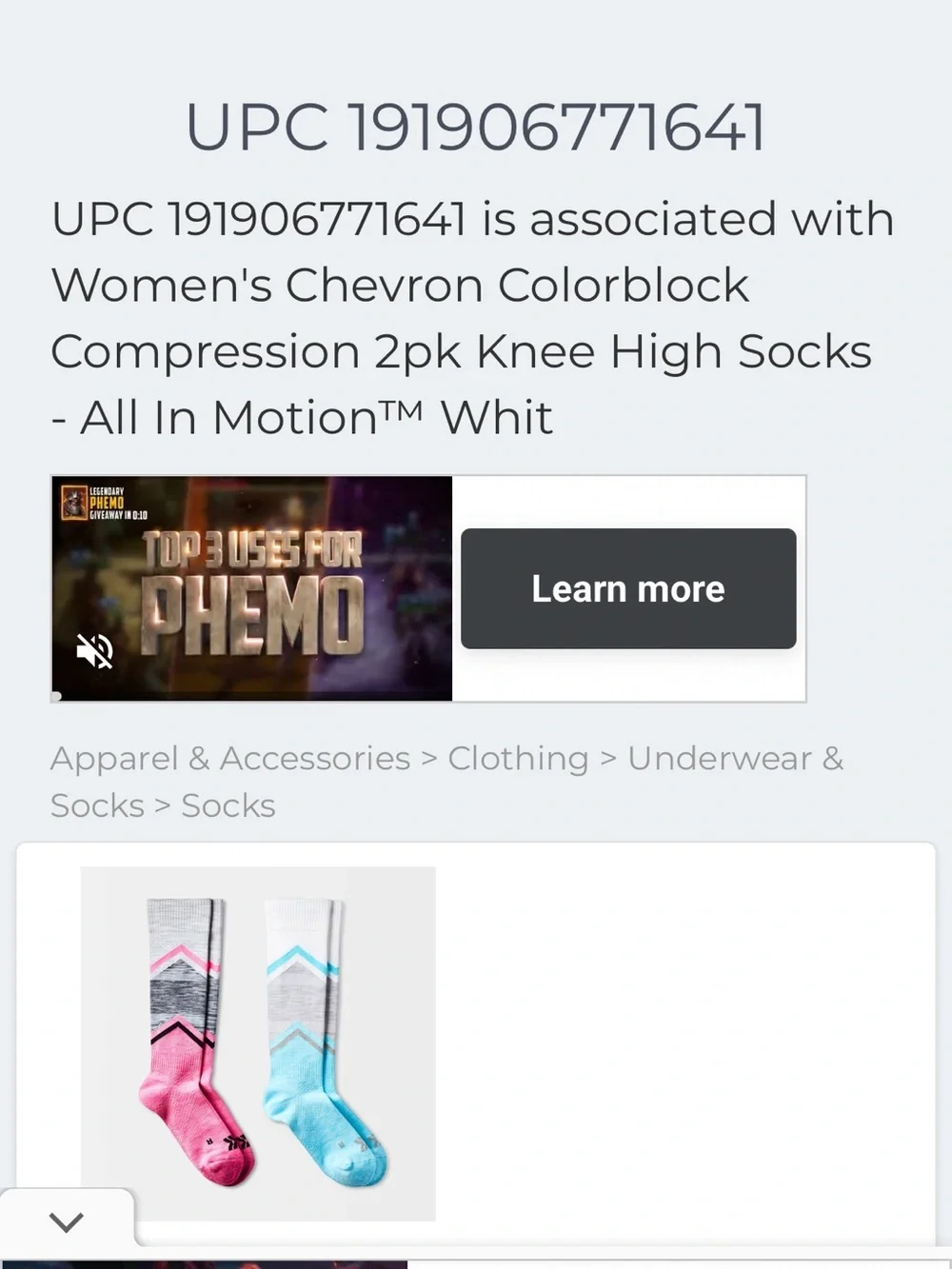 all in motion Chevron Athletic knee high compression Socks - Pink & Light Blue